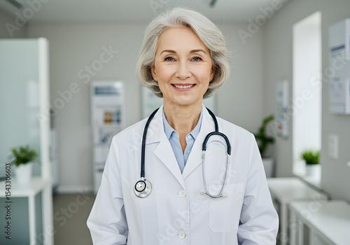 portrait of a smiling female doctor