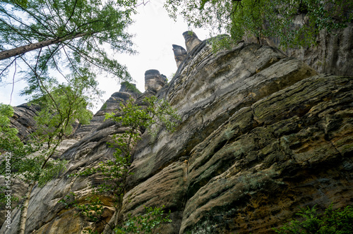 Canvastavla Saxon Switzerland National Park in the German Saxony, near the Saxon capital Dresden part of Elbe Sandstone Mountains