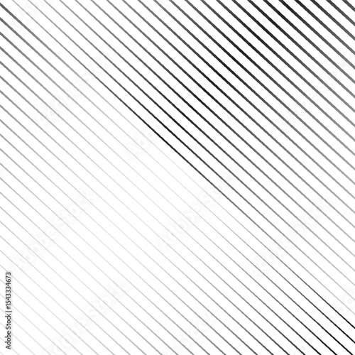 Diagonal striped illustration. Repeated black lines on white background. Surface pattern design with linear ornament. Disco lights motif. Stripes wallpaper.