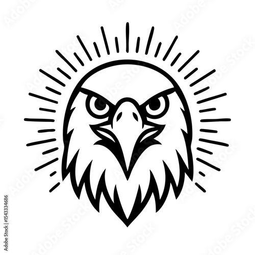 eagle head vector illustration