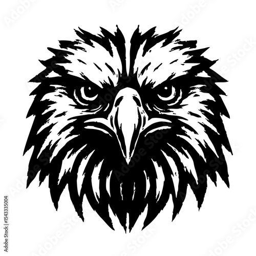 eagle head tattoo vector 