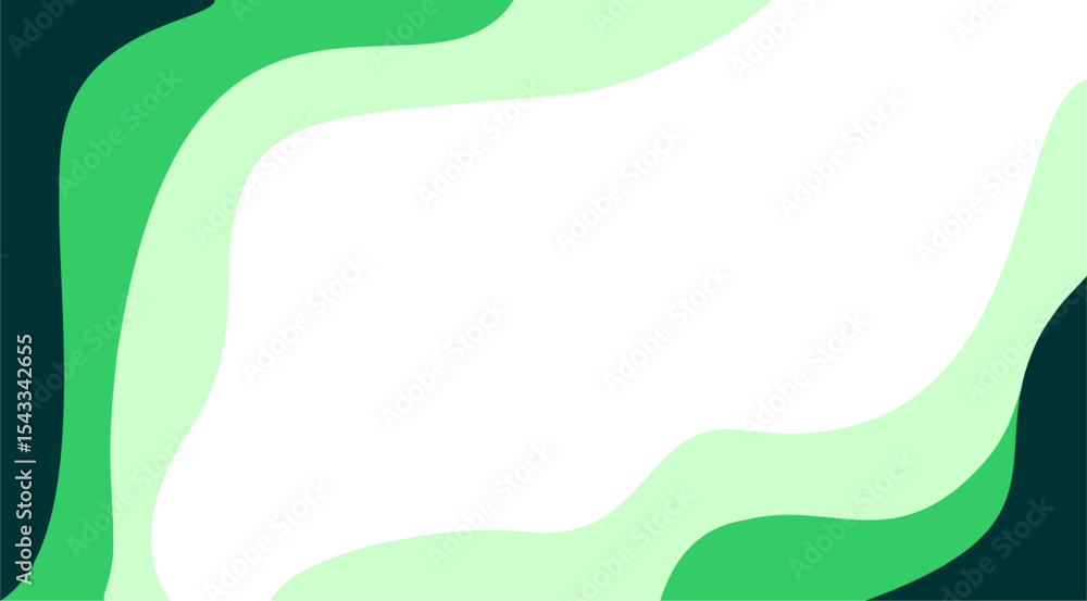 Fototapeta premium abstract green wave background with copy space