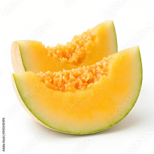 melon on a plate