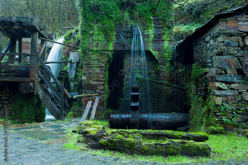 Water mill in Os Teixois, Taramundi, Asturias, Spain