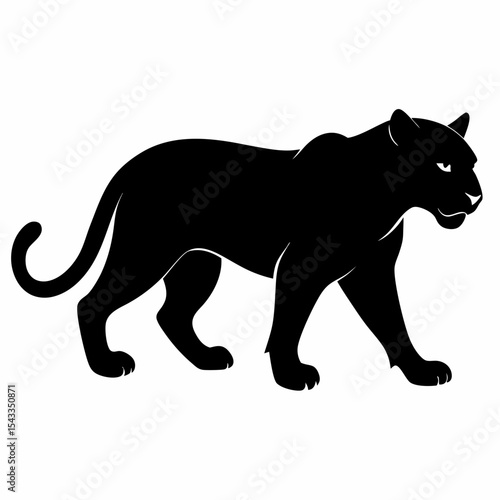vector illustration of a leopard