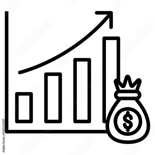 capital gain icon