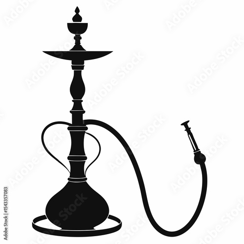 hookah isolated on white