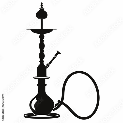 hookah isolated on white