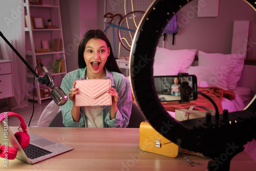 Teenage blogger with stylis...