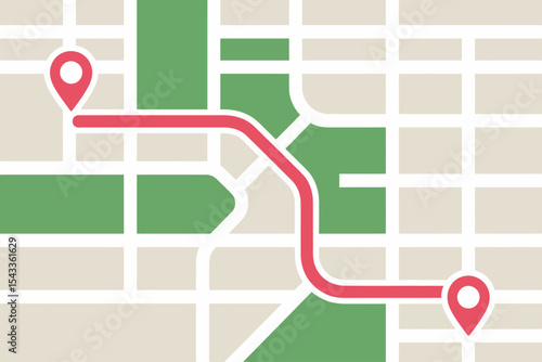 Efficient Route Planning Navigating City Streets with Optimized Paths and Location Mapping