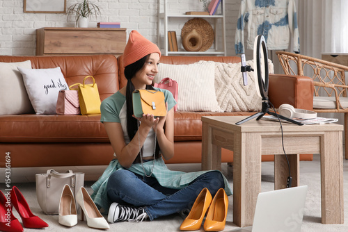 Teenage blogger with stylis...