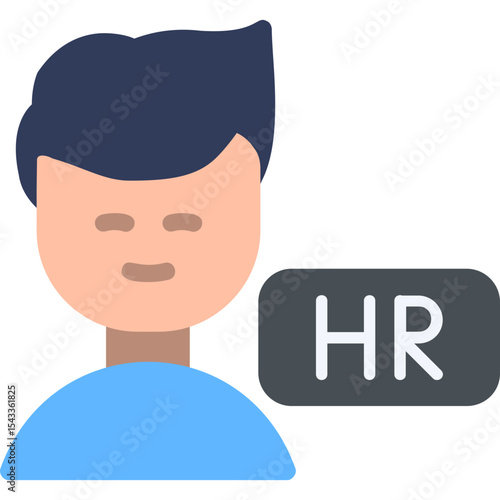 Hr Manager Vector Icon Design