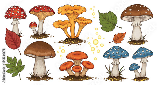 The Diverse World of Wild Mushrooms A Colorful Exploration of Fungal Varieties
