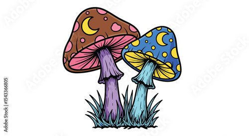 Enchanting Mushroom Kingdom A Colorful and Whimsical Exploration of Forest Flora