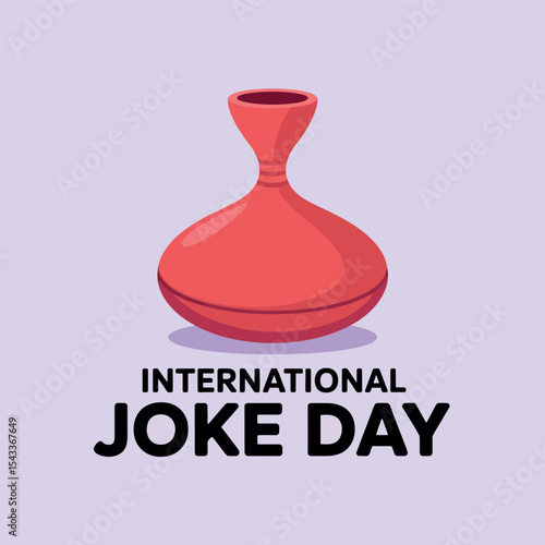 International Joke Day Humor Celebration Icon Illustration