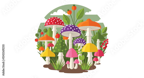 Vibrant Fungi Diversity The Fascinating World of Colorful Mushrooms in Nature