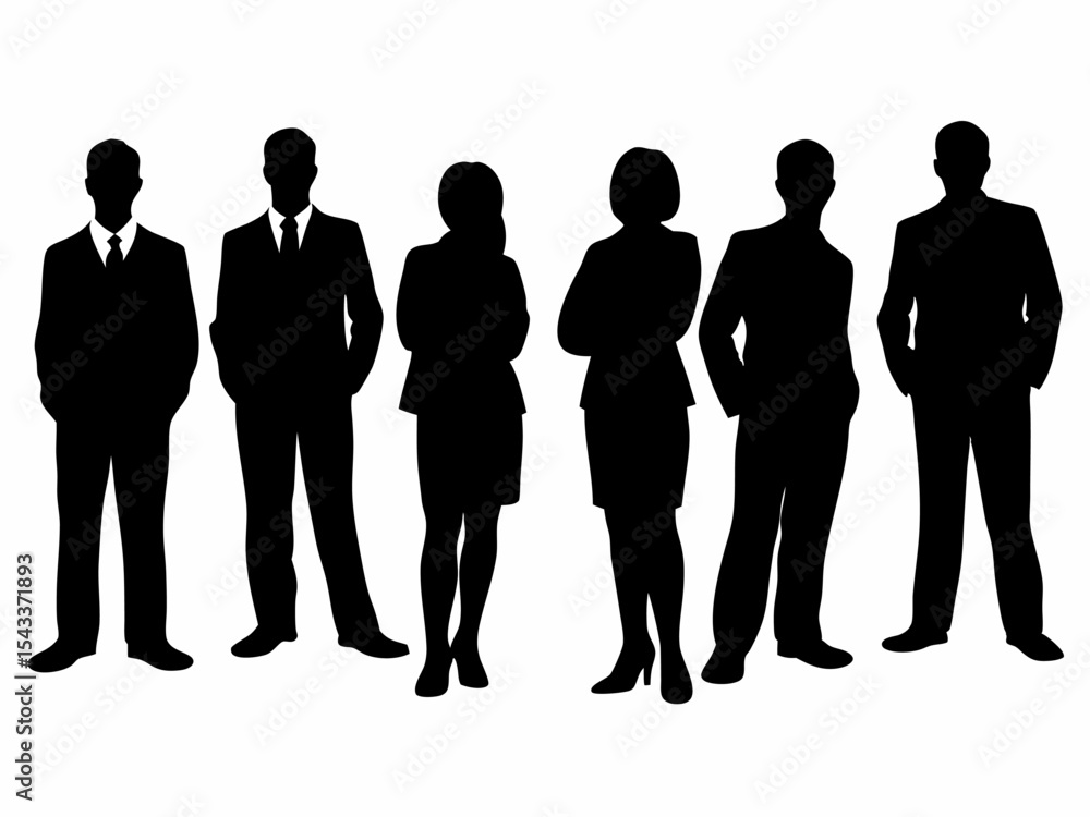 business people silhouettes business people silhouettes
