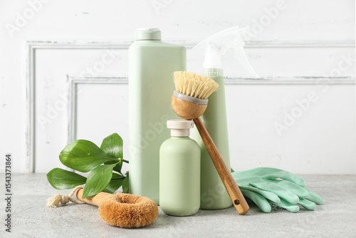 Set of natural cleaning sup...