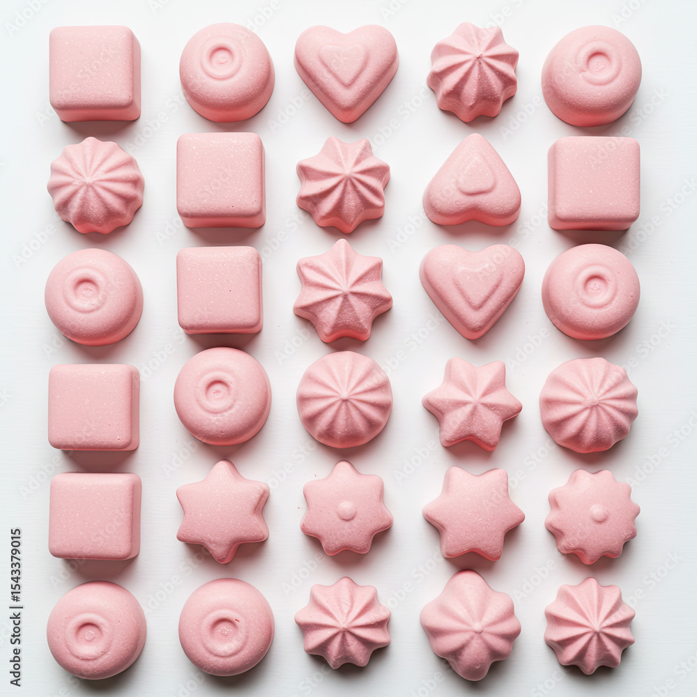 Obraz premium pink candy hearts