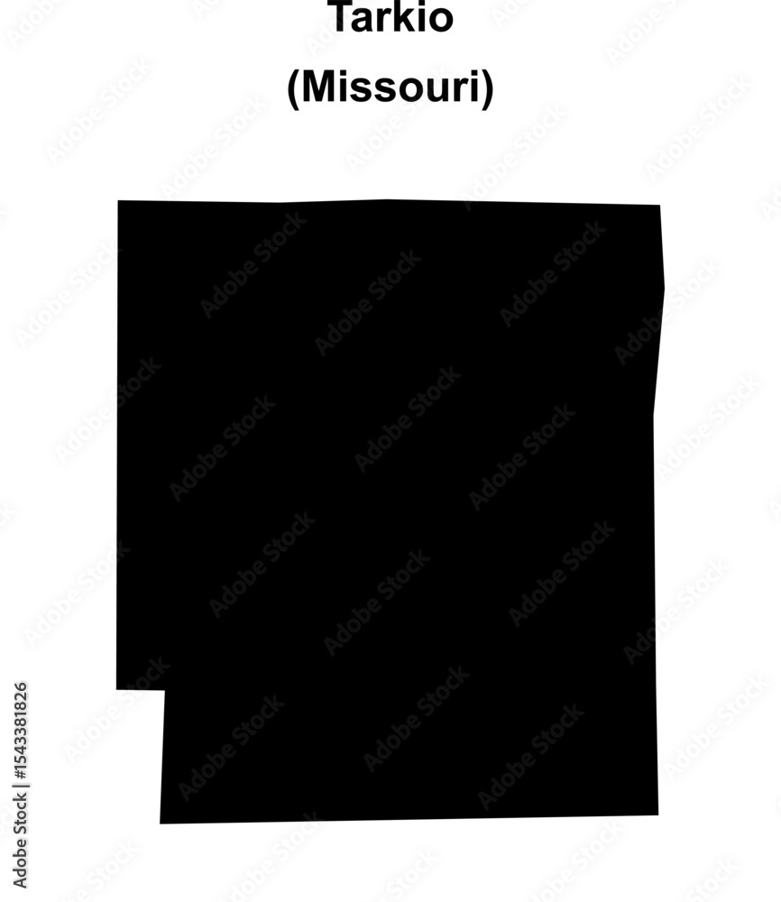 Tarkio (Missouri) blank outline map Tarkio (Missouri) blank outline map
