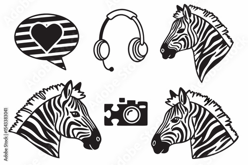 set of zebra