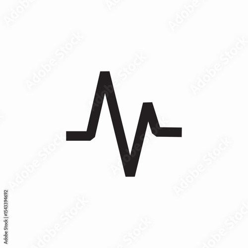 heartbeat rhythm icon sign vector