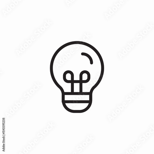 light bulb icon sign vector