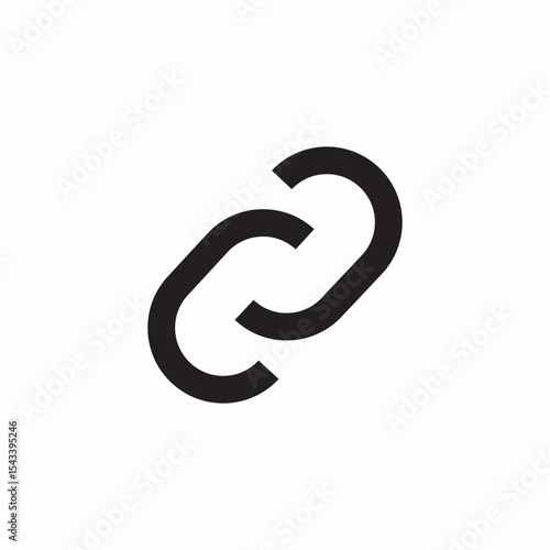 link address icon sign vector