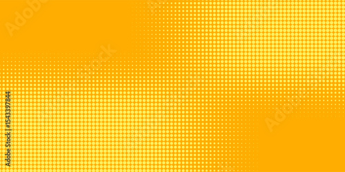 Yellow halftone pattern. Retro comic gradient background.Yellow halftone pattern. Retro comic gradient background.
