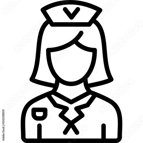 Flight Attendant Icon