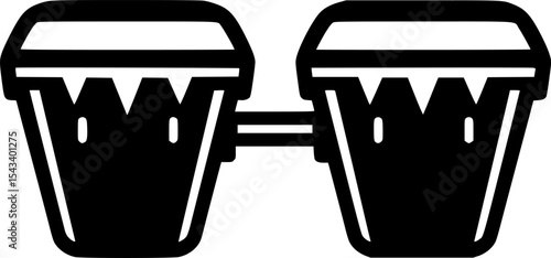Bongos Icon Vector Illustration
