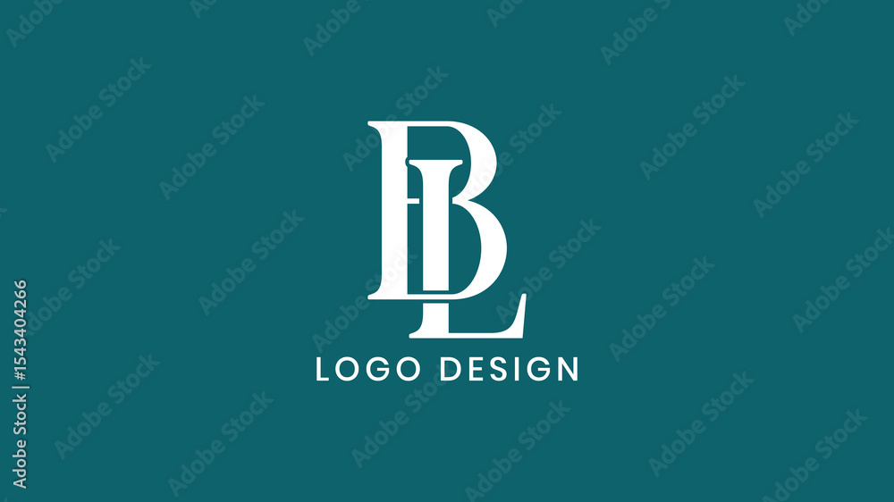 Elegant white BL LB monogram logo design with classic serif typography on teal background, ideal for luxury branding, law firms, personal identity, and premium businesses. Elegant white BL LB monogram logo design with classic serif typography on teal background, ideal for luxury branding, law firms, personal identity, and premium businesses.