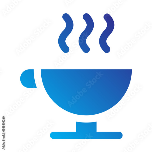 Hot beverage cup icon representing coffee or tea.