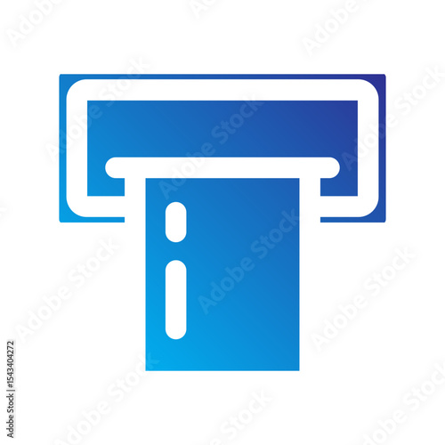 ATM or cash withdrawal machine slot icon.