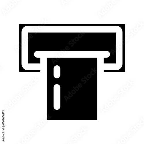 ATM or cash withdrawal machine slot icon.