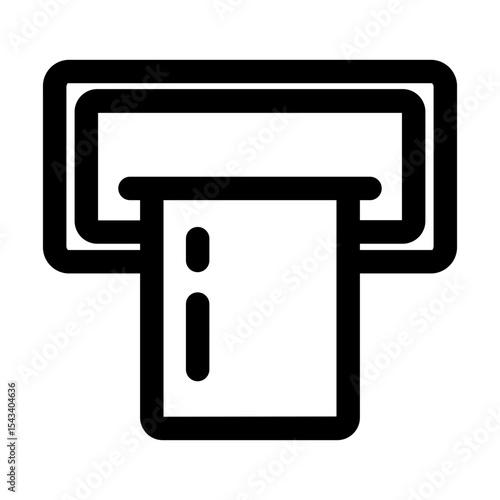 ATM or cash withdrawal machine slot icon.