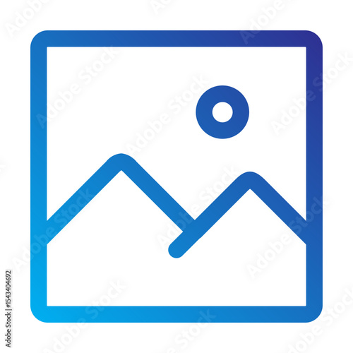 Free Download Landscape photo icon representing image or gallery content. - GFXLoad