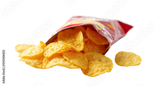 potato chips no background