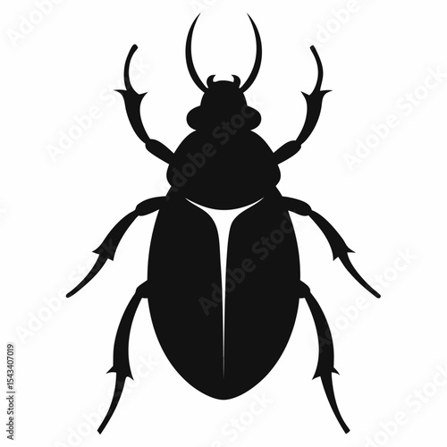 stag beetle vector illustration