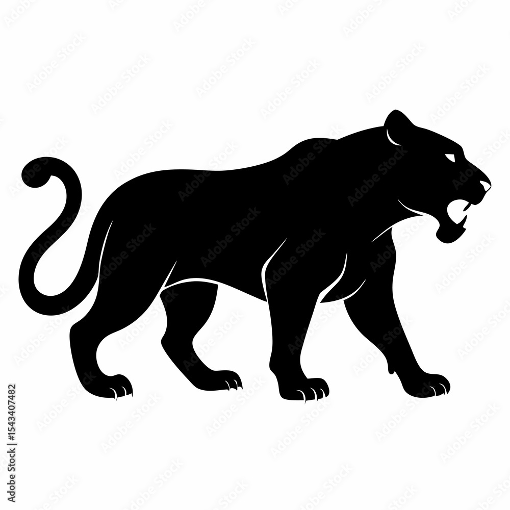 Obraz premium vector illustration of a lion