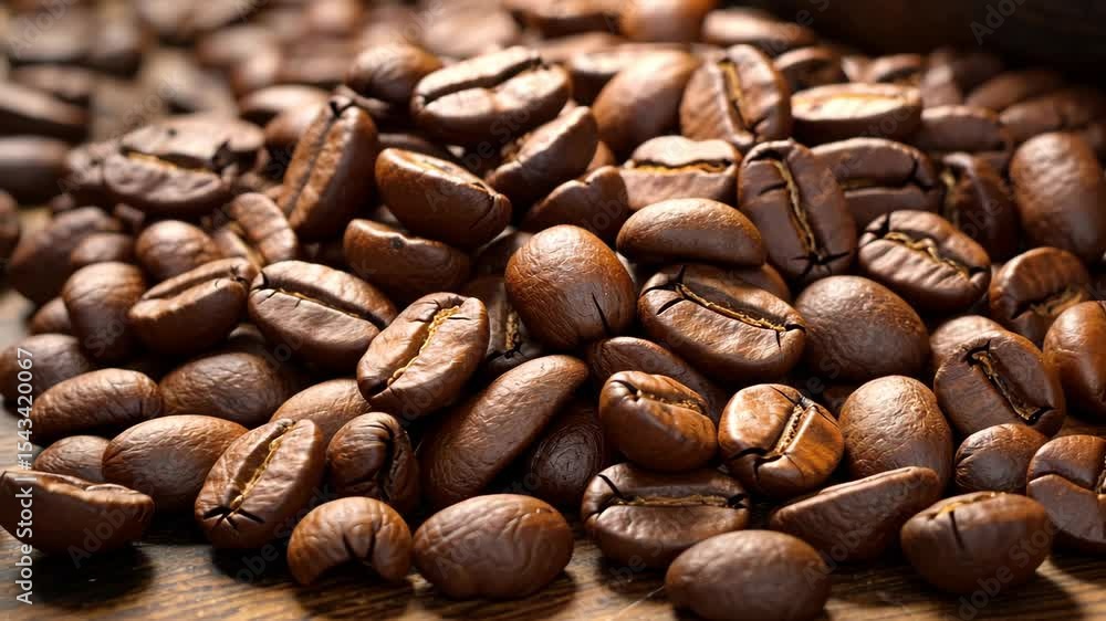 coffee beans on the table. Selective focus. food. coffee beans on the table. Selective focus. food.