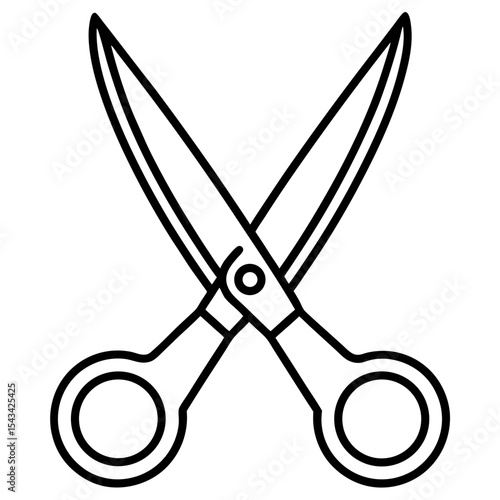 Trauma Shears Vector line art vector