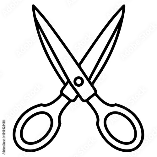 Trauma Shears Vector line art vector