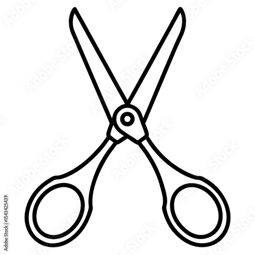 Trauma Shears Vector line art vector
