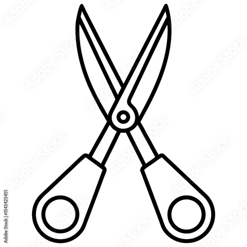 Trauma Shears Vector line art vector