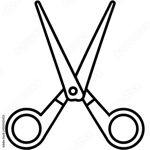 Trauma Shears Vector line art vector