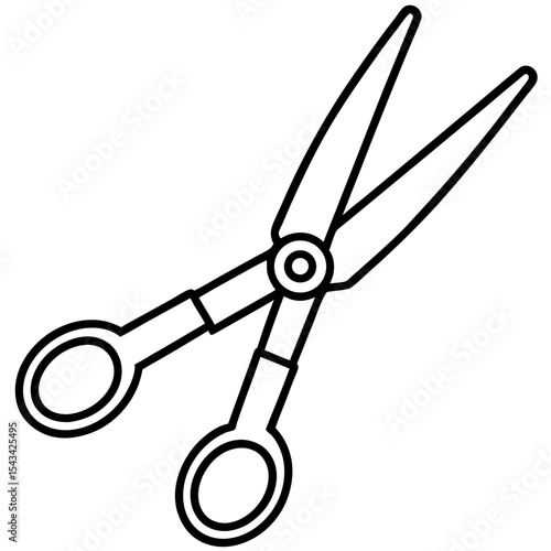 Trauma Shears Vector line art vector