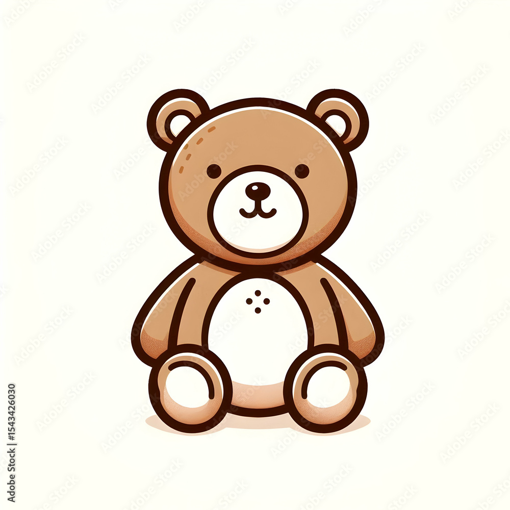Fototapeta premium Adorable Brown Teddy Bear Toy