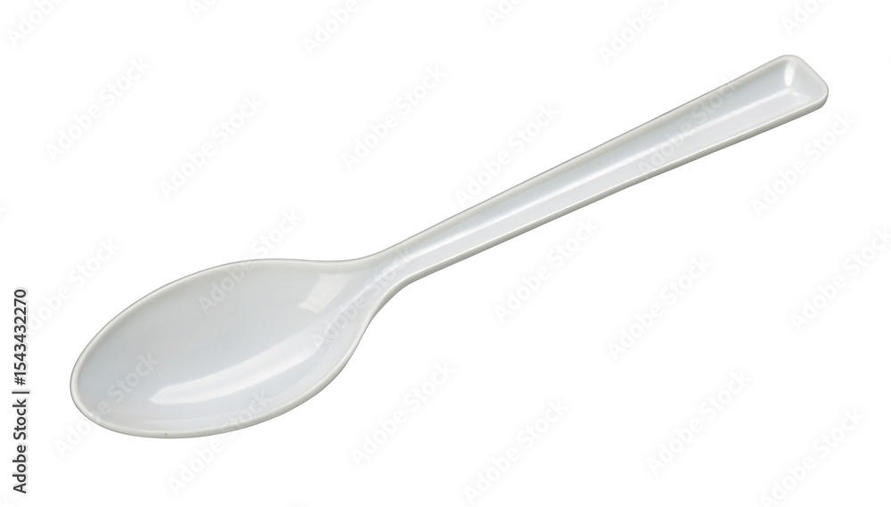 White plastic spoon disposable cutlery single use spoon for food and eating utensils kitchenware tool White plastic spoon disposable cutlery single use spoon for food and eating utensils kitchenware tool