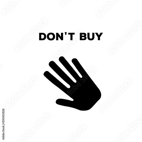 don't buy icon
